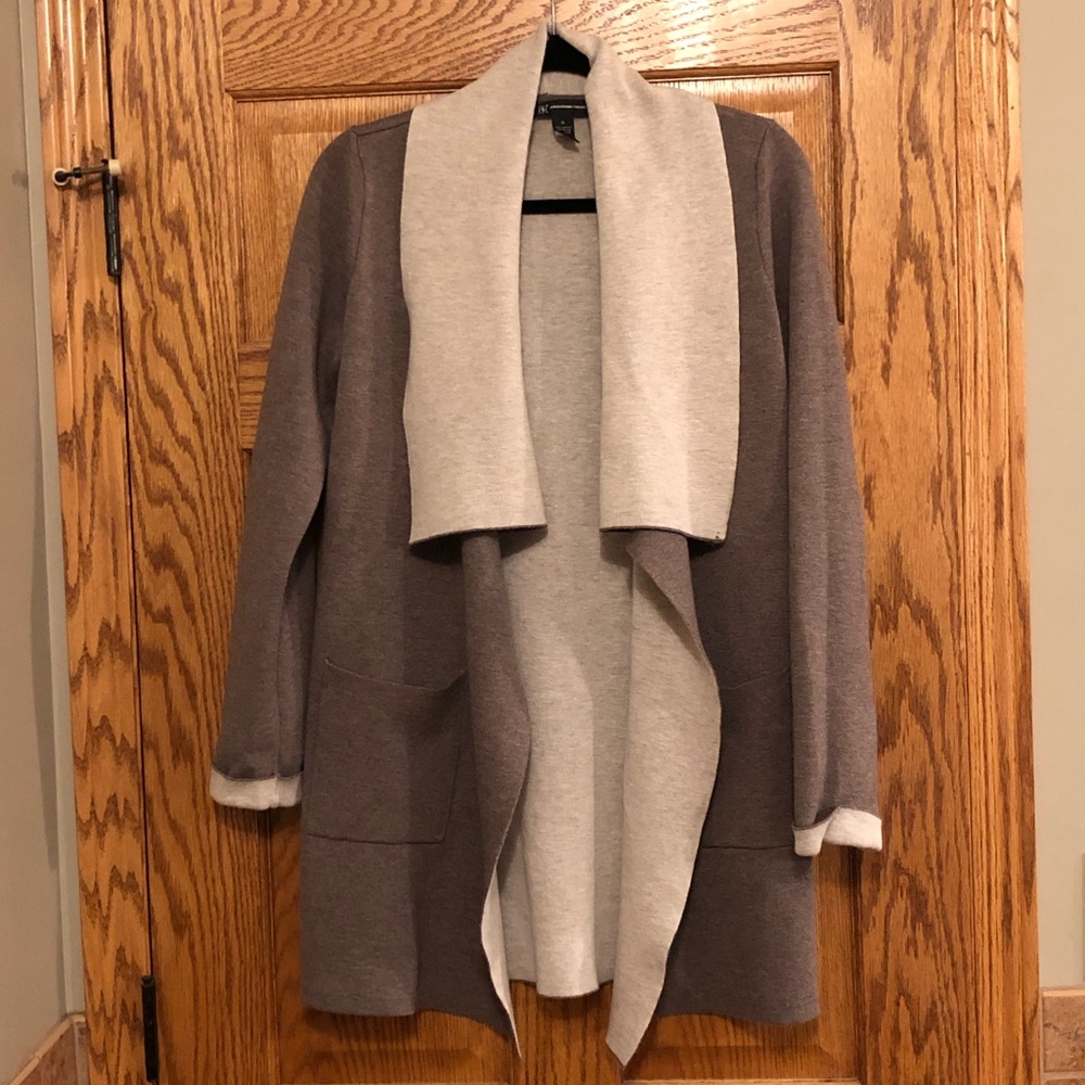 INC brown cardigan